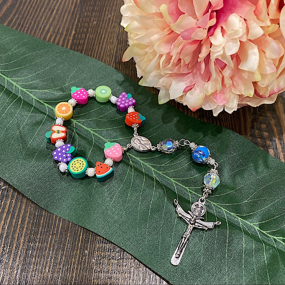 🎗FOR KIDS - Fruits bead Single Decade Rosary